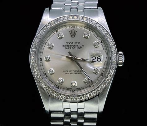 mens rolex oyster perpetual datejust diamond stainless steel diamond watch|rolex oyster perpetual datejust 31mm.